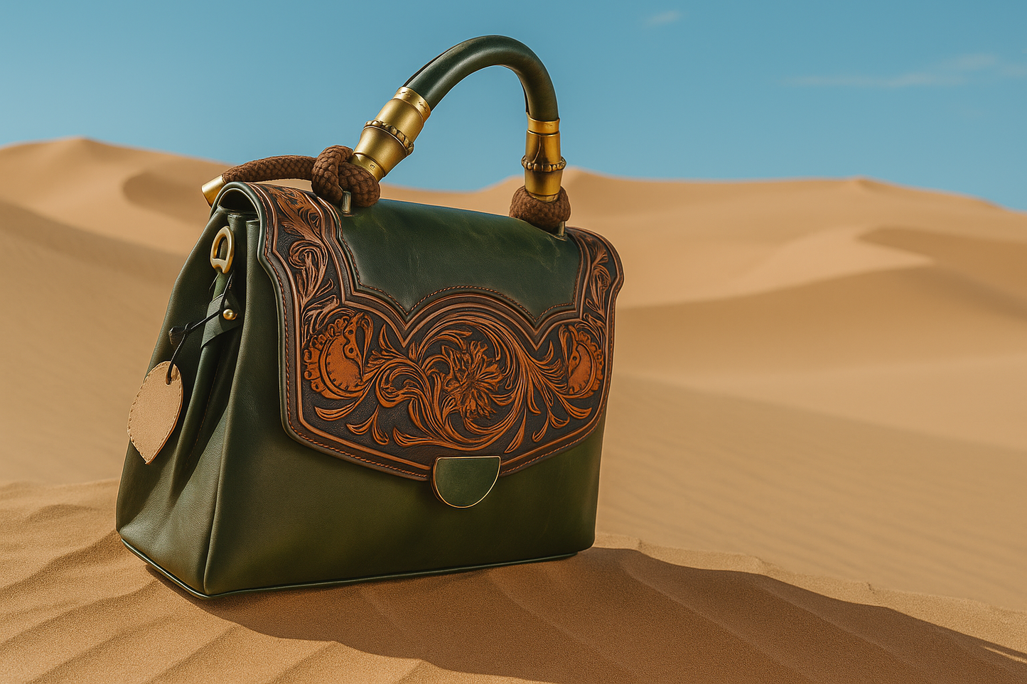 Embossed Vintage Leather Handbag - Your New Signature Piece