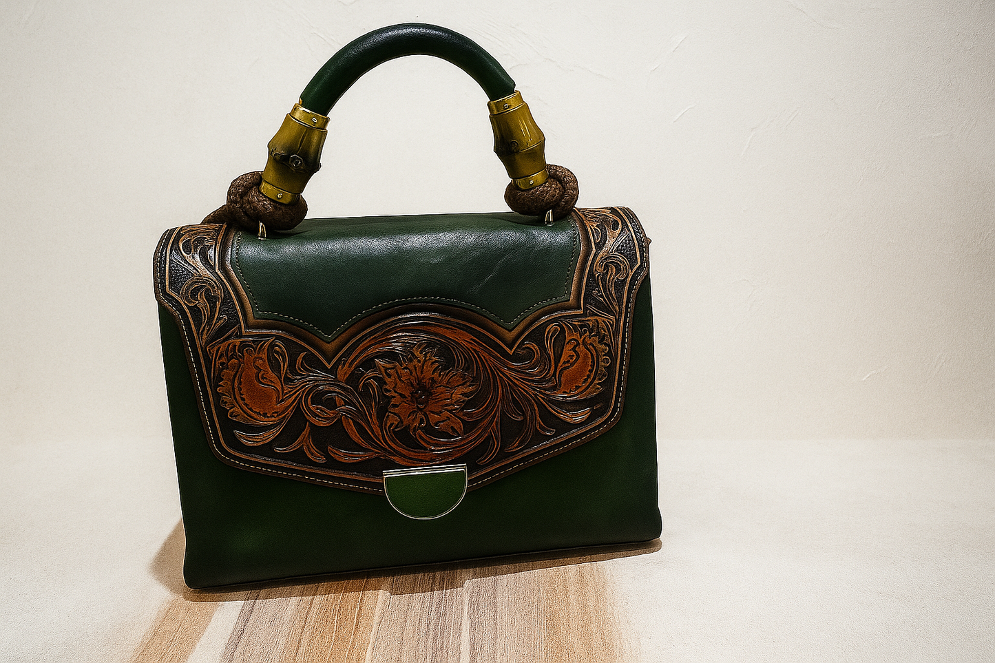 Embossed Vintage Leather Handbag - Your New Signature Piece