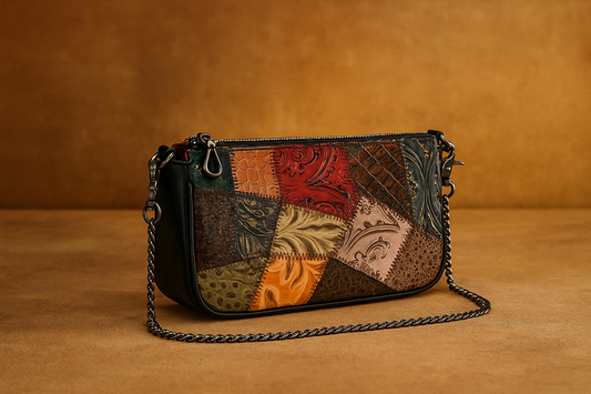 Genuine Leather New Ethnic Style Women's Colorful Retro Crossbody Bag - Own Your Style. Carry Your Story.