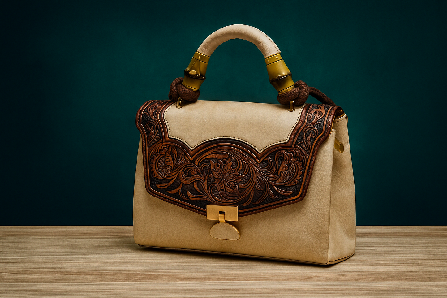 Embossed Vintage Leather Handbag - Your New Signature Piece